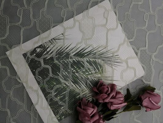 Κεντητικής πλέγματος γαλλικό ύφασμα δαντελλών Chantilly διακοσμητικό γεωμετρικό