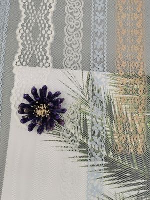 Lingerie πολυεστέρα Tricolor ύφασμα δαντελλών εσώρουχων κεντητικής