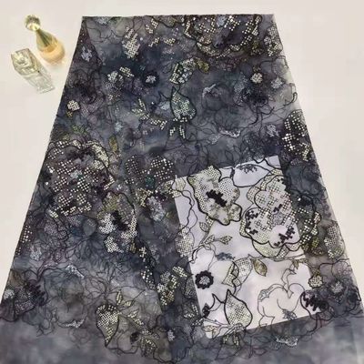 Κεντημένο τσέκι ύφασμα δαντελλών 125CM Floral για τις μπλούζες φορεμάτων