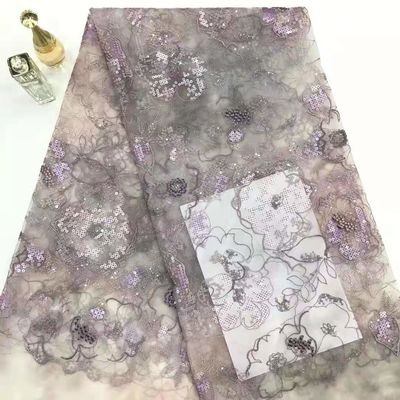 Κεντημένο τσέκι ύφασμα δαντελλών 125CM Floral για τις μπλούζες φορεμάτων