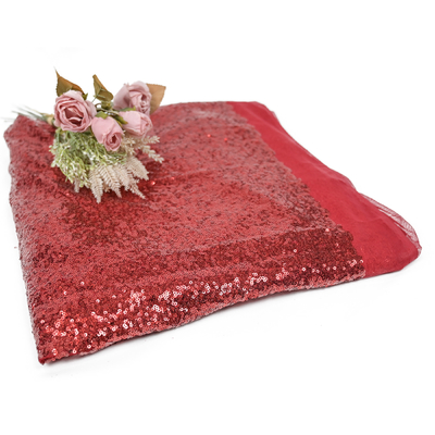 125cm ακτινοβολούν κεντημένο τσέκι ύφασμα Sparkly για το φόρεμα κόμματος