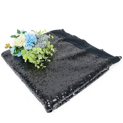 125cm ακτινοβολούν κεντημένο τσέκι ύφασμα Sparkly για το φόρεμα κόμματος