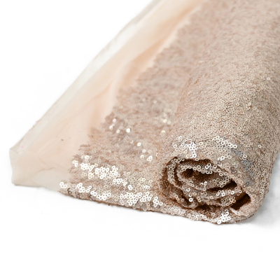 125cm ακτινοβολούν κεντημένο τσέκι ύφασμα Sparkly για το φόρεμα κόμματος