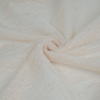 Floral ύφασμα OEKO του Tulle δαντελλών επικαλύψεων κρέμας πλήρως κεντημένο - πρότυπα Tex